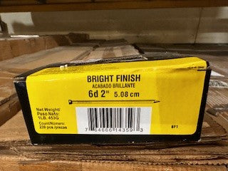 1LB 2 in. x 13-Gauge 6-penny Bright Steel Finish Nails
